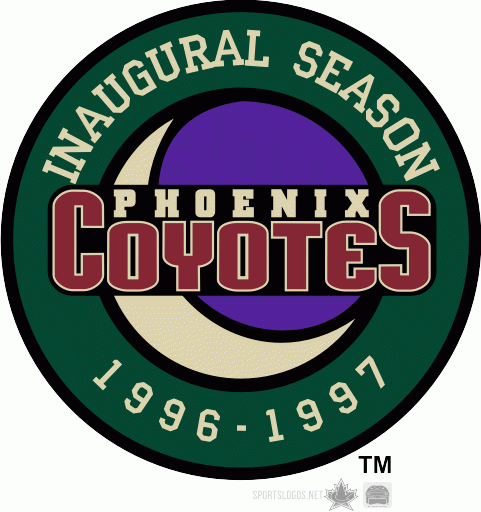 Phoenix Coyotes 1997 Anniversary Logo iron on transfers for clothing